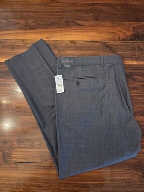 Brooks Brothers Explorer Collection Classic Fit Wool Suit Pants Grey Mens 40x30